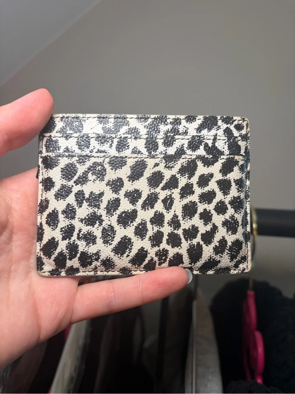 Yves Saint Laurent Leopard Print Leather Card Holder - Limited Edition 2021